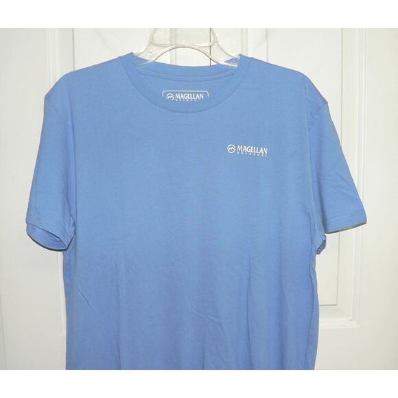 Magellan Outdoors Mens in Frame Short Sleeve Bluefin Tuna T-Shirt in Blue Medium - Picture 3 of 4